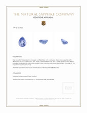 5.24 Ct. Blue Sapphire from Ceylon (Sri Lanka) Appraisal