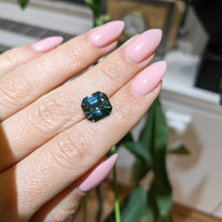 5.75 Ct. Greenish Blue Sapphire from Madagascar Life Style