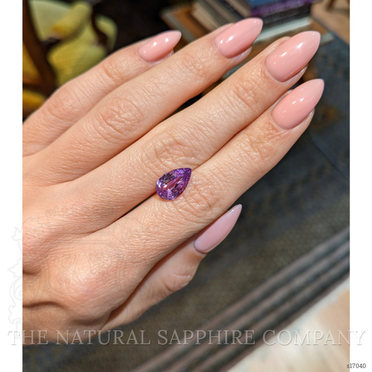 3.09 Ct. Pinkish Purple Sapphire from Ceylon (Sri Lanka)