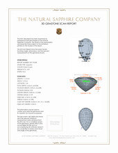 3.09 Ct. Sapphire from Ceylon (Sri Lanka) 3 D Scan Report