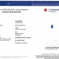2.24 Ct. Blue Sapphire from Ceylon (Sri Lanka) Scan Report