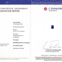 3.12 Ct. Blue Sapphire from Ceylon (Sri Lanka) Scan Report