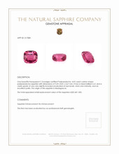 4.02 Ct. Sapphire from Madagascar Appraisal