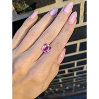 4.02 Ct. Padparadscha Sapphire from Madagascar Life Style