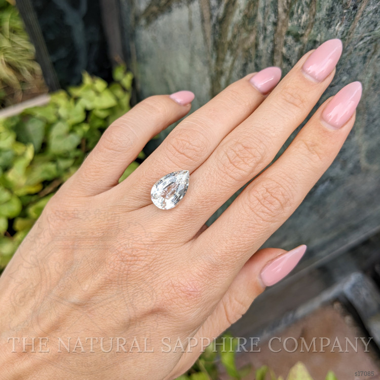 8.03 Ct. White Sapphire from Ceylon (Sri Lanka)