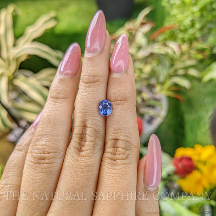 1.56 Ct. Blue Sapphire from Ceylon (Sri Lanka)