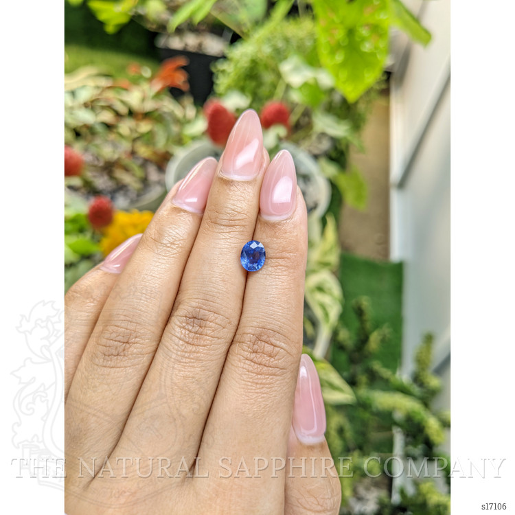 1.73 Ct. Blue Sapphire from Ceylon (Sri Lanka)