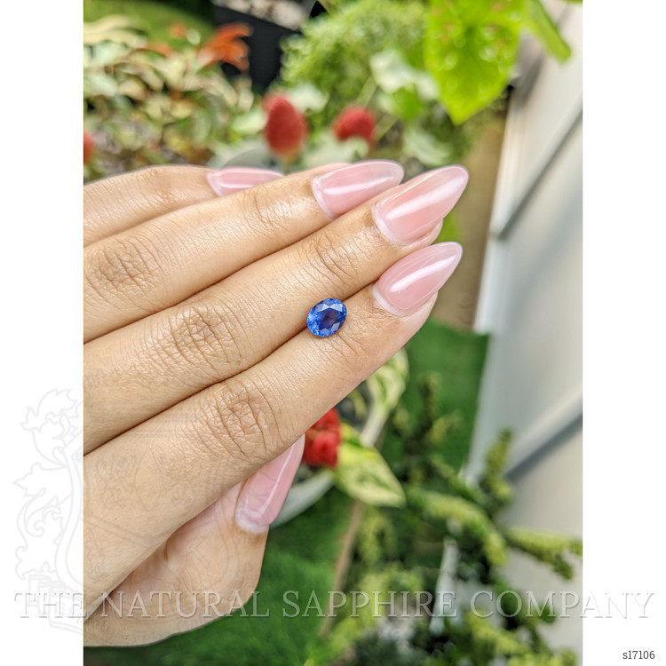 1.73 Ct. Blue Sapphire from Ceylon (Sri Lanka)