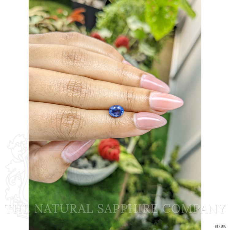 1.73 Ct. Blue Sapphire from Ceylon (Sri Lanka)