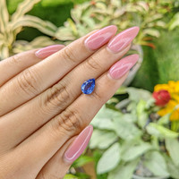 2.08 Ct. Blue Sapphire from Ceylon (Sri Lanka) Life Style