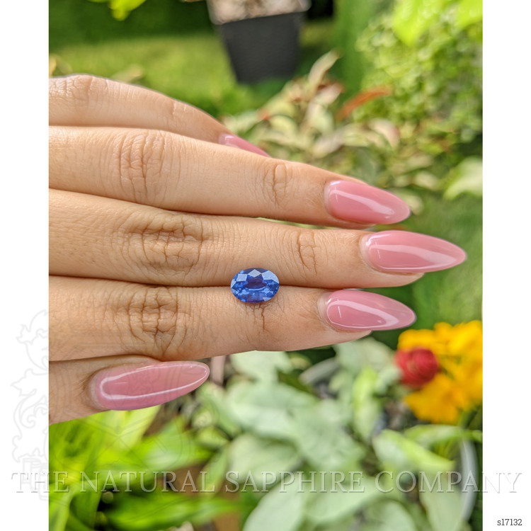 2.02 Ct. Blue Sapphire from Ceylon (Sri Lanka)