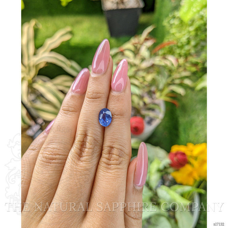 2.02 Ct. Blue Sapphire from Ceylon (Sri Lanka)