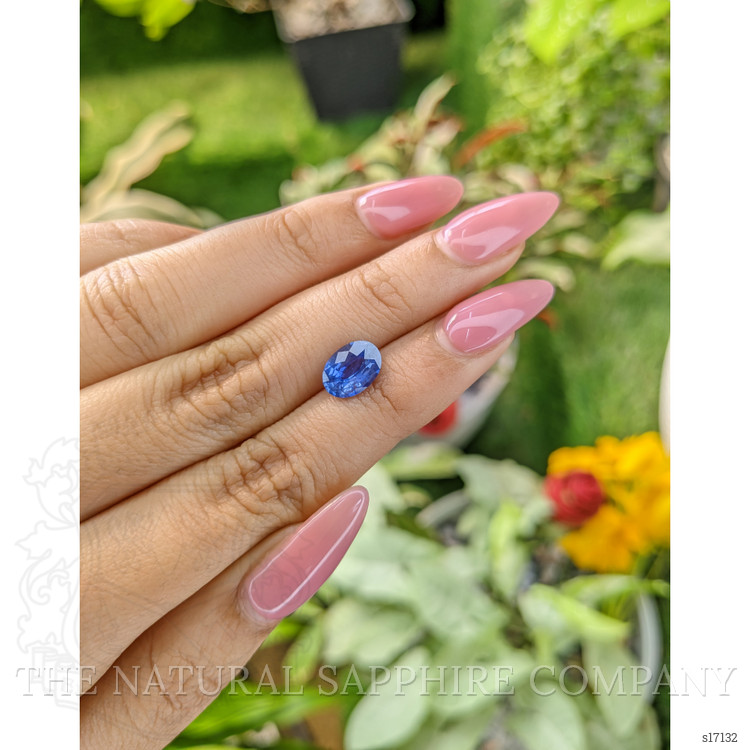 2.02 Ct. Blue Sapphire from Ceylon (Sri Lanka)