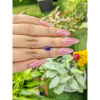 1.10 Ct. Blue Sapphire from Ceylon (Sri Lanka) Life Style