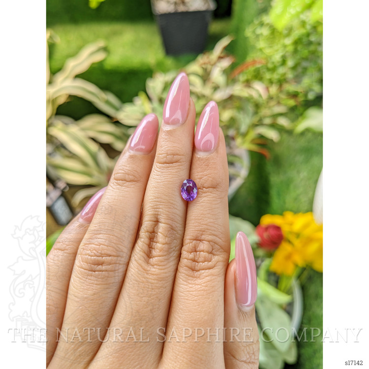 1.41 Ct. Pinkish Purple Sapphire from Ceylon (Sri Lanka)