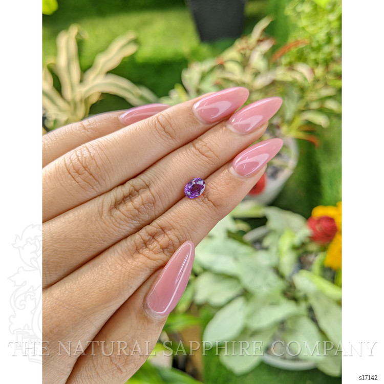 1.41 Ct. Pinkish Purple Sapphire from Ceylon (Sri Lanka)