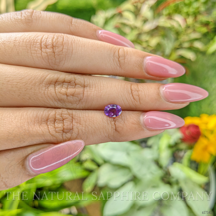 1.41 Ct. Pinkish Purple Sapphire from Ceylon (Sri Lanka)