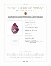1.02 Ct. Purplish Pink Sapphire from Ceylon (Sri Lanka) Scan Report