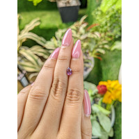 1.02 Ct. Purplish Pink Sapphire from Ceylon (Sri Lanka) Life Style