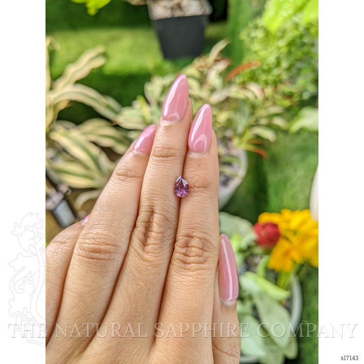 1.02 Ct. Purplish Pink Sapphire from Ceylon (Sri Lanka)
