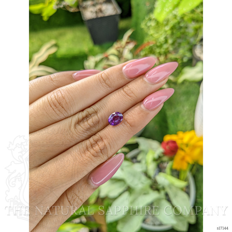 2.12 Ct. Purple Sapphire from Ceylon (Sri Lanka)