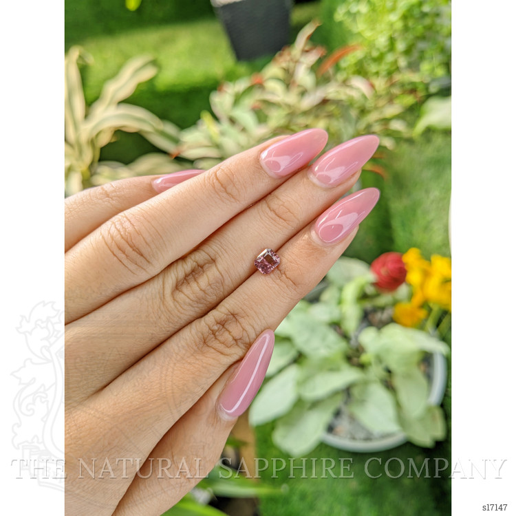 0.94 Ct. Pinkish Brown Sapphire from Ceylon (Sri Lanka)