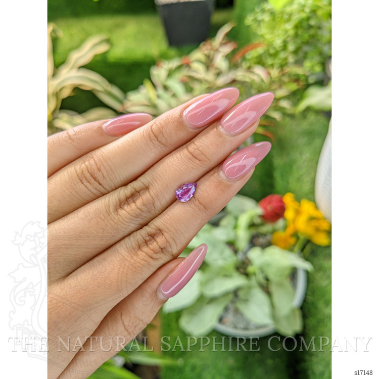 1.06 Ct. Pinkish Purple Sapphire from Ceylon (Sri Lanka)
