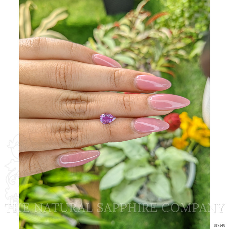1.06 Ct. Pinkish Purple Sapphire from Ceylon (Sri Lanka)