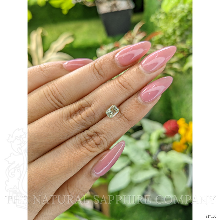 1.14 Ct. Yellowish Green Sapphire from Ceylon (Sri Lanka)