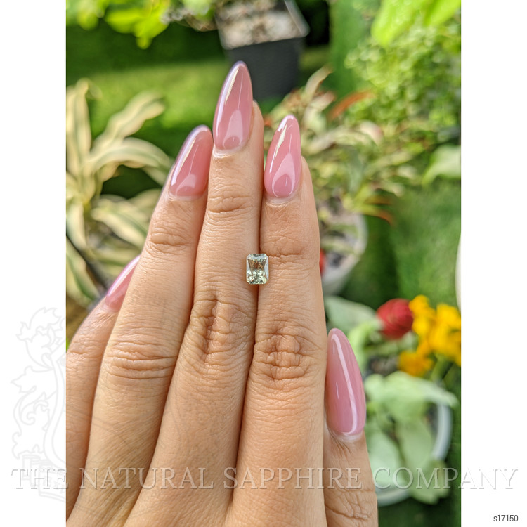 1.14 Ct. Yellowish Green Sapphire from Ceylon (Sri Lanka)