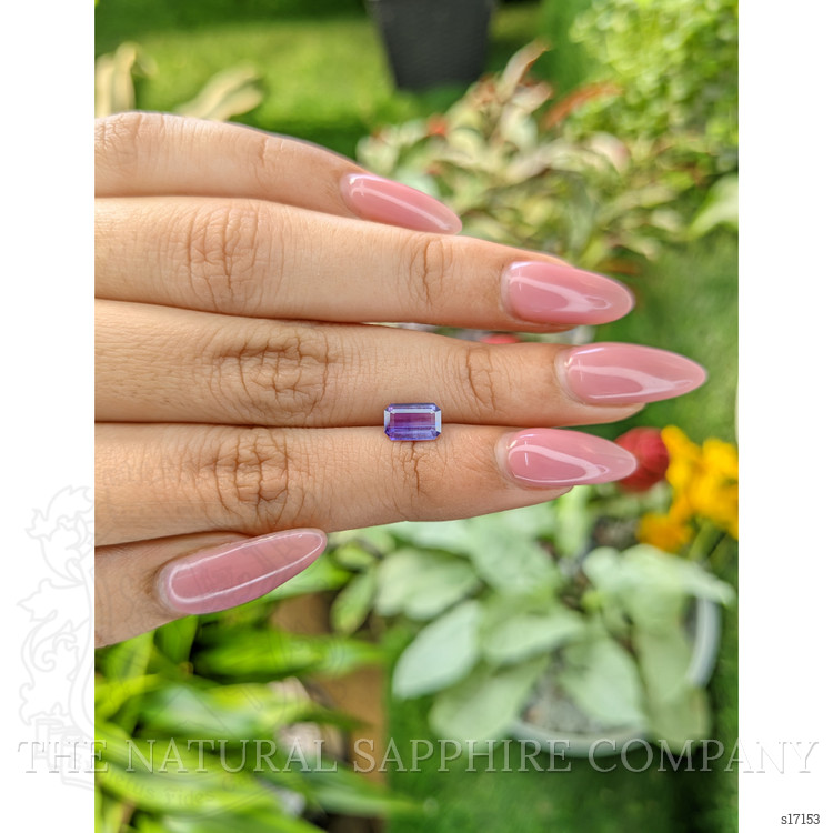 1.17 Ct. Bi Color Sapphire from Ceylon (Sri Lanka)