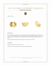 3.87 Ct. Peach Sapphire from Ceylon (Sri Lanka) Appraisal