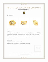 3.87 Ct. Peach Sapphire from Ceylon (Sri Lanka) Appraisal