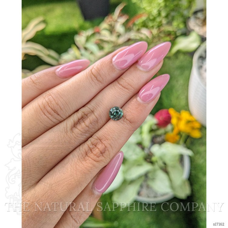 1.81 Ct. Bluish Green Sapphire from Ceylon (Sri Lanka)