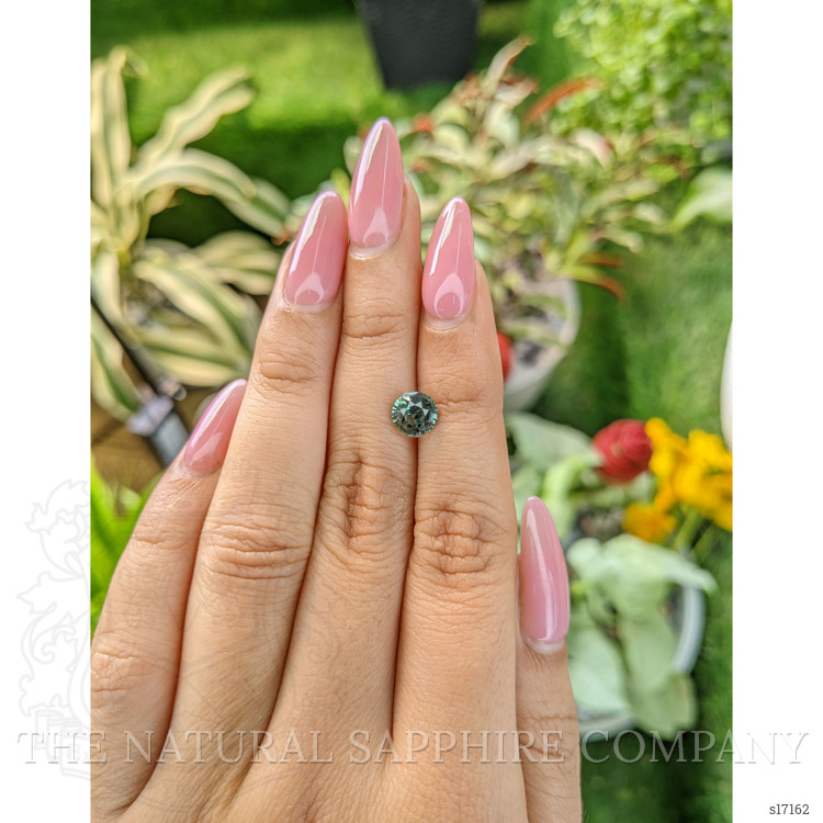 1.81 Ct. Bluish Green Sapphire from Ceylon (Sri Lanka)