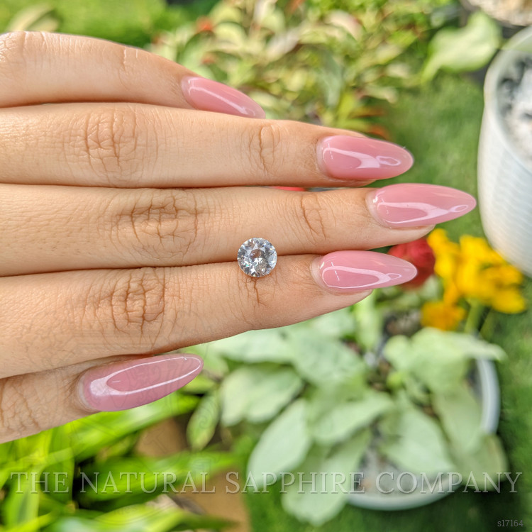 1.54 Ct. White Sapphire from Ceylon (Sri Lanka)