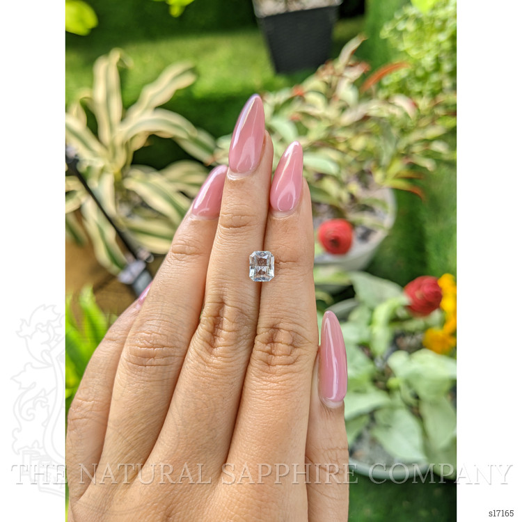 1.53 Ct. White Sapphire from Ceylon (Sri Lanka)