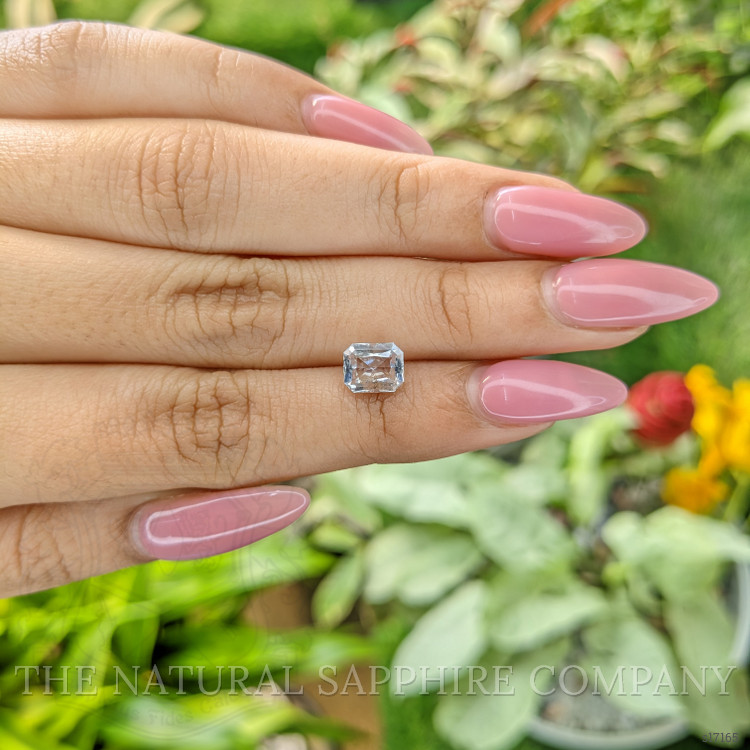 1.53 Ct. White Sapphire from Ceylon (Sri Lanka)