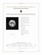 1.94 Ct. White Sapphire from Ceylon (Sri Lanka) Scan Report