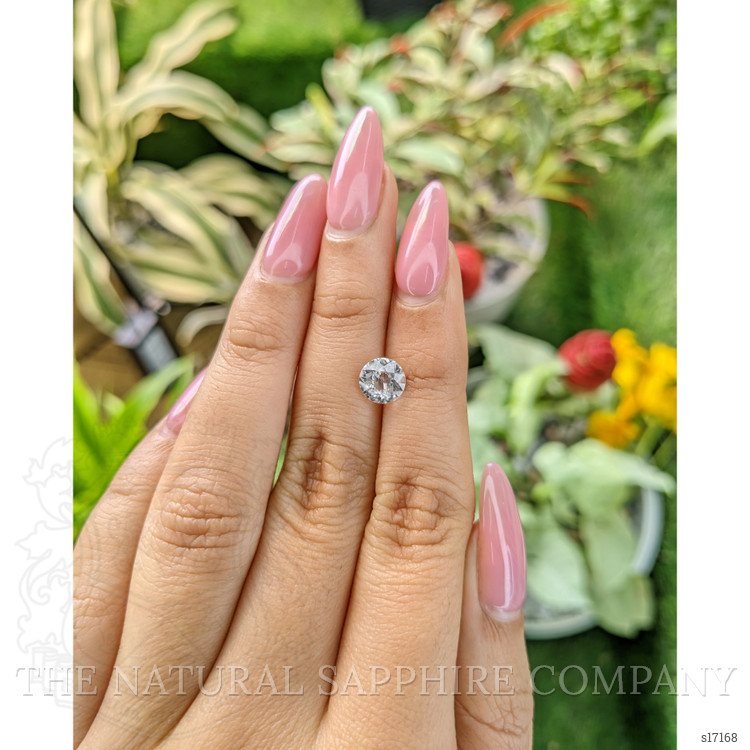 1.37 Ct. White Sapphire from Ceylon (Sri Lanka)