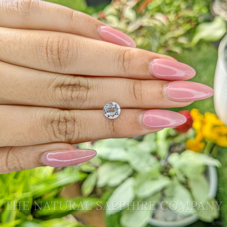 1.37 Ct. White Sapphire from Ceylon (Sri Lanka)