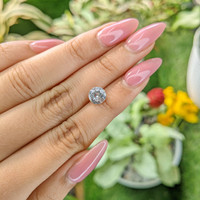 1.54 Ct. White Sapphire from Ceylon (Sri Lanka) Life Style