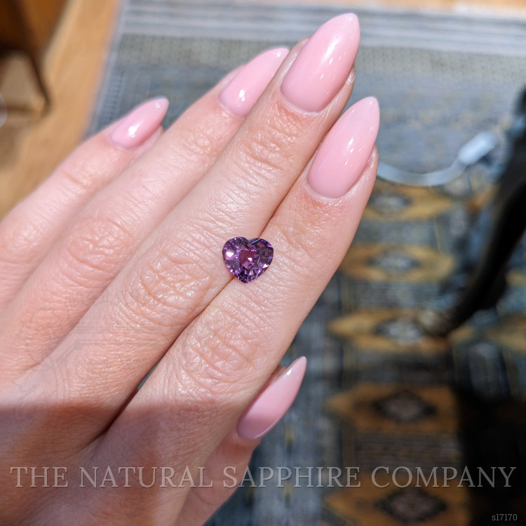 2.25 Ct. Purple Sapphire from Ceylon (Sri Lanka)