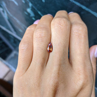 0.95 Ct. Orangish Brown Sapphire from Ceylon (Sri Lanka) Life Style