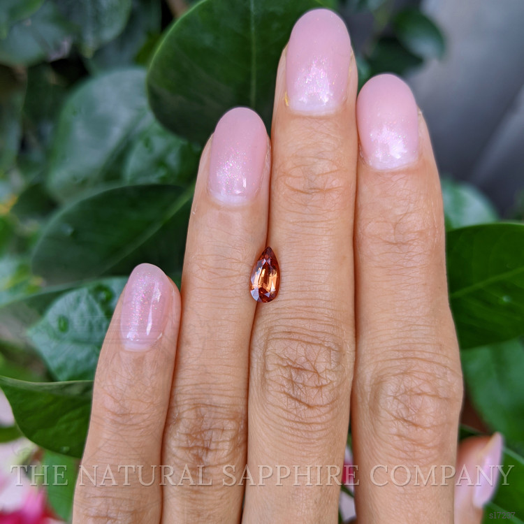 0.95 Ct. Orangish Brown Sapphire from Ceylon (Sri Lanka)