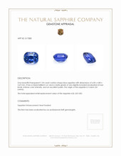 1.04 Ct. Sapphire from Ceylon (Sri Lanka) Appraisal