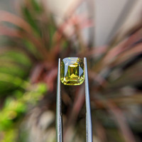 3.04 Ct. Yellowish Green Sapphire from Madagascar Life Style