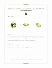 1.00 Ct. Green Sapphire from Madagascar Appraisal
