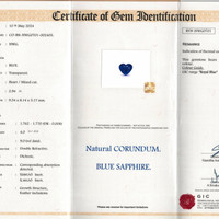 2.94 Ct. Blue Sapphire from Ceylon (Sri Lanka) Scan Report