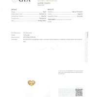 1.32 Ct. Orangish Yellow Sapphire from Ceylon (Sri Lanka) Scan Report